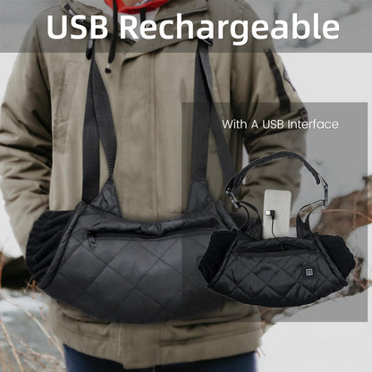 LITEGUEST USB Heated Hand Muff – Winter Outdoor Hand Warmers - Mann