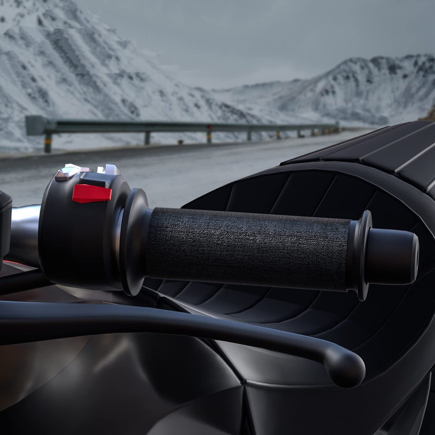 LITEGUEST USB Heated Handlebar Mitts – Winter Riding Warmth - Mann