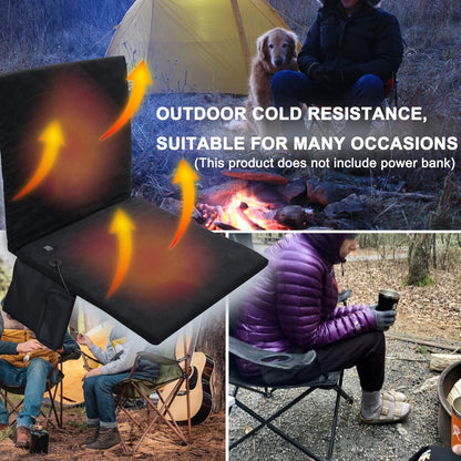 LITEGUEST Heated Outdoor Seat Cushion with Backrest – Warm for Camping - Mann