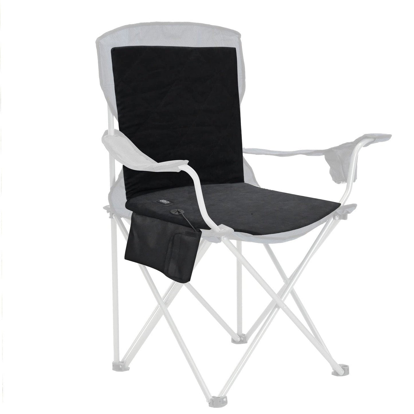 LITEGUEST Heated Outdoor Seat Cushion with Backrest – Warm for Camping - Mann