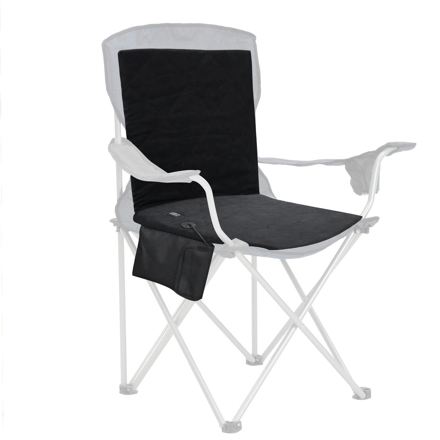 LITEGUEST Heated Outdoor Seat Cushion with Backrest – Warm for Camping - Mann