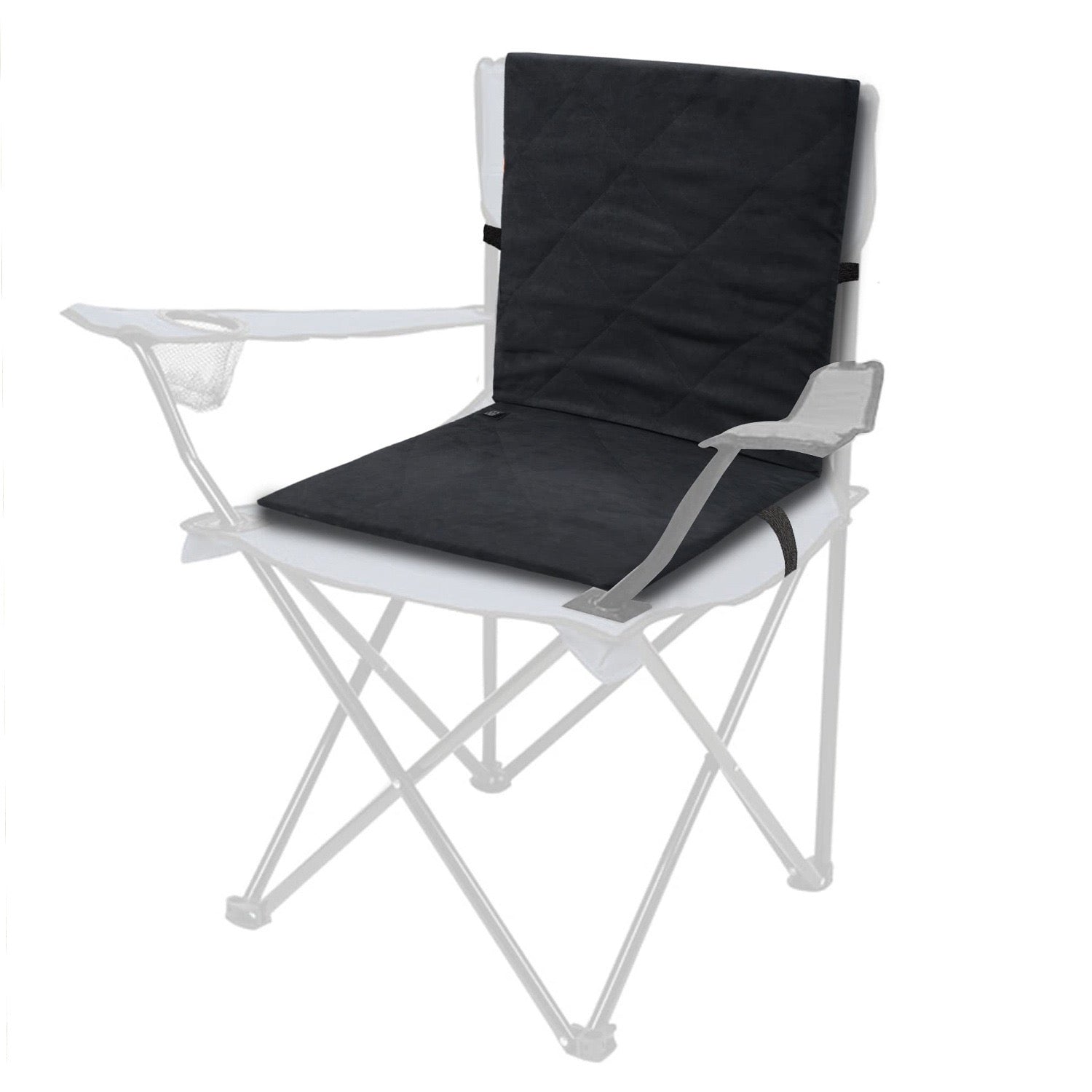 LITEGUEST Heated Outdoor Seat Cushion with Backrest – Warm for Camping - Mann