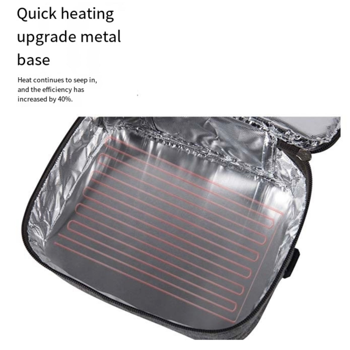 LITEGUEST USB Heated Lunch Bag – Portable Waterproof Outdoor Lunch Bag - Mann