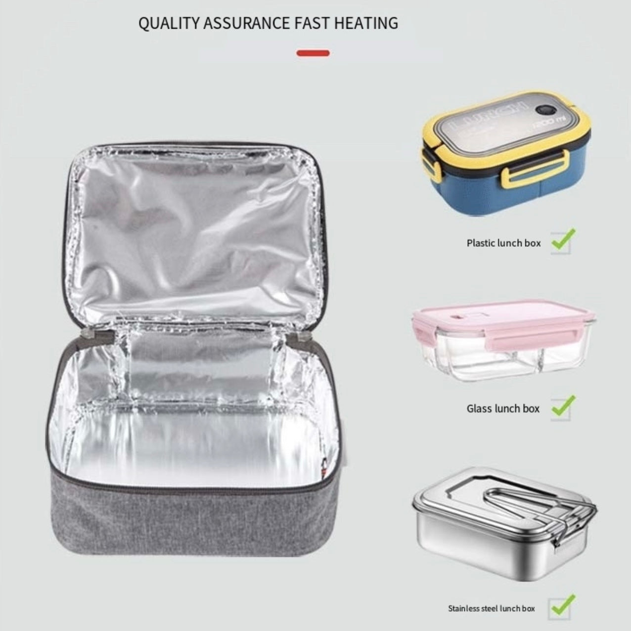 LITEGUEST USB Heated Lunch Bag – Portable Waterproof Outdoor Lunch Bag - Mann