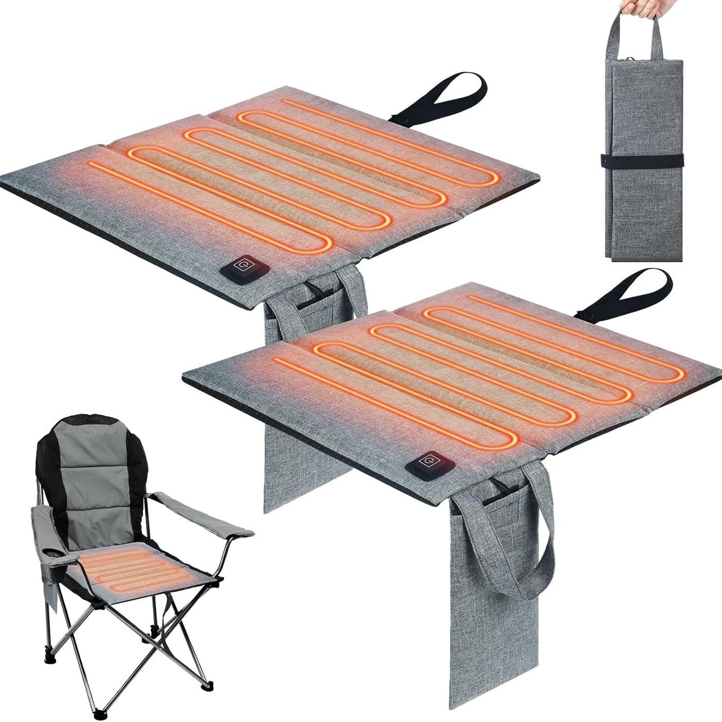 LITEGUEST Portable USB Heated Seat Cushion – Warm Anywhere Outdoors - Mann