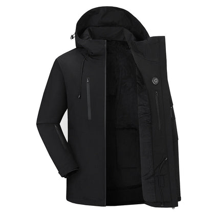 LITEGUEST Ski Waterproof 5-Zone Heated Jacket – USB Heated Winter Coat - Mann