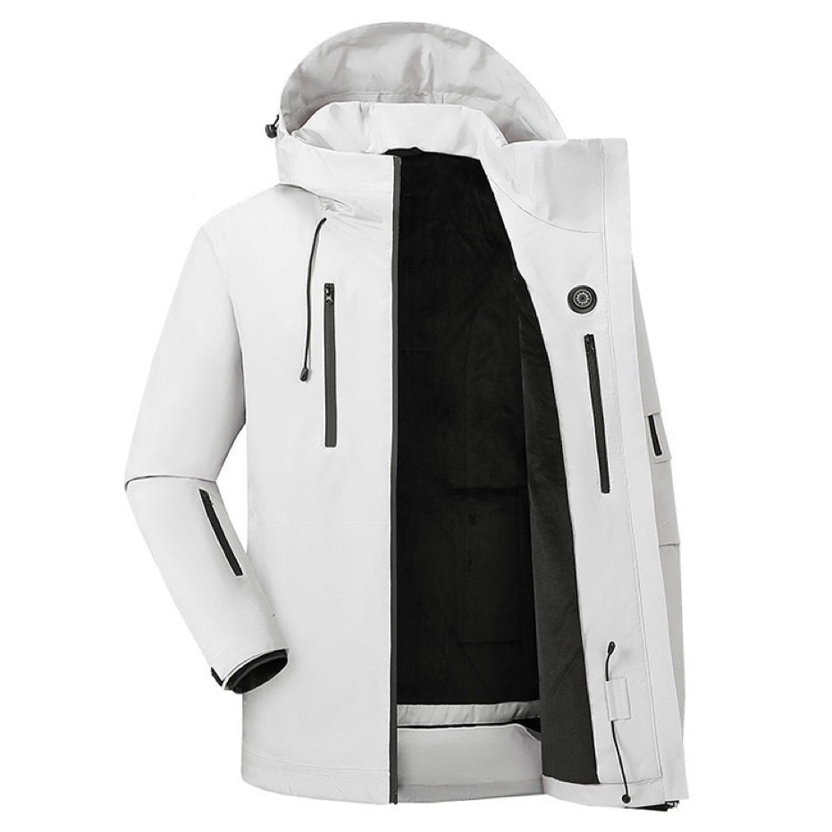 LITEGUEST Ski Waterproof 5-Zone Heated Jacket – USB Heated Winter Coat - Mann