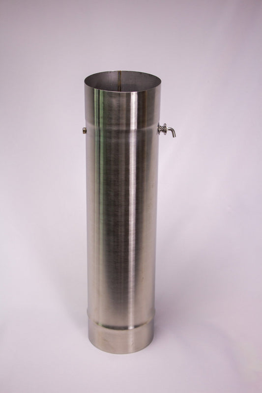 NSS Sauna Stove Chimney Pipe with Damper | 4" - Mann