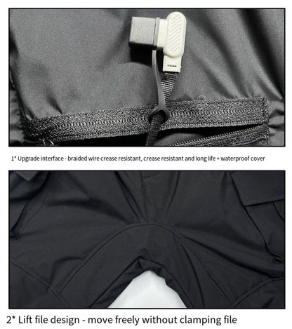 LITEGUEST 18-Zone Heated Pants for Extreme Cold Riding & Skiing - Mann