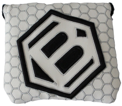 Bettinardi - 2022 Jumbo Hex B Specialty Run Mid-Sqaure Mallet Putter Headcover White/Black