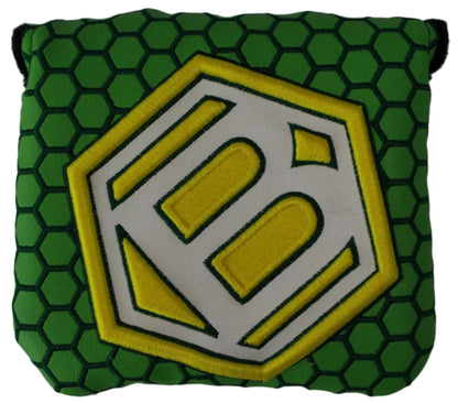 Bettinardi - 2022 Jumbo Hex B Specialty Run Mid-Sqaure Mallet Putter Headcover Green/Yellow/White