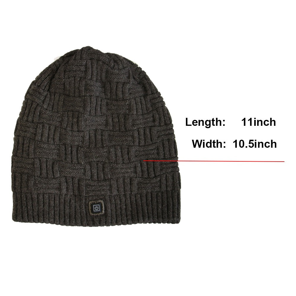 LITEGUEST Heated Thermal Hat – USB-Powered Winter Headgear - Mann