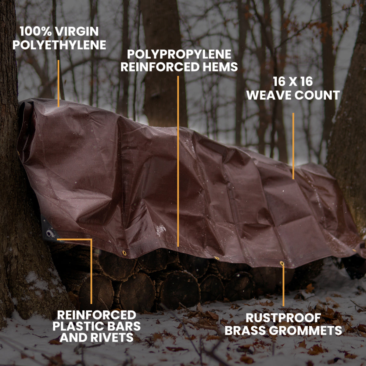 WDO 15' x 15' Super Heavy Duty Poly Tarp