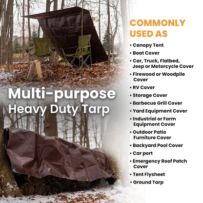 WDO 20’ x 20’ Super Heavy Duty Poly Tarp