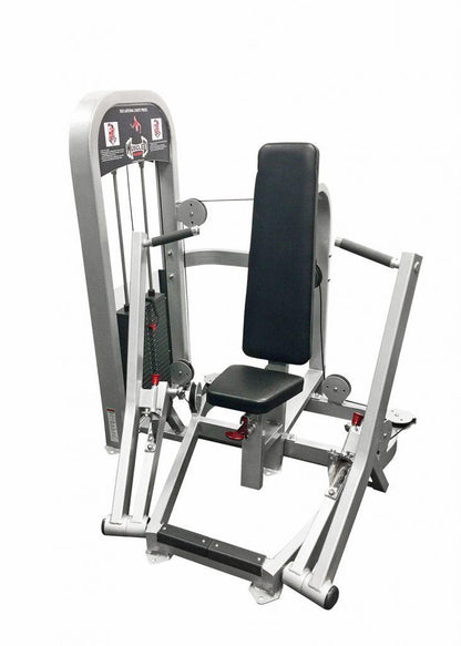 Muscle D Fitness Classic Iso Lateral Chest Press -  Adjustable - Seated Pin Selectorized Weight