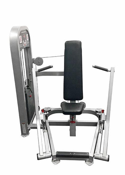 Muscle D Fitness Classic Iso Lateral Chest Press -  Adjustable - Seated Pin Selectorized Weight
