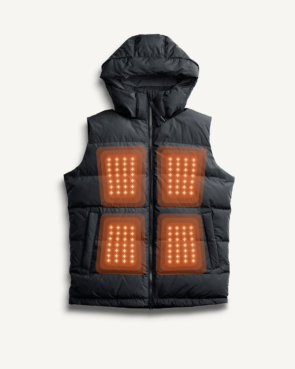 Kelvin Coats Apollo Men’s Heated Vest Black - Mann