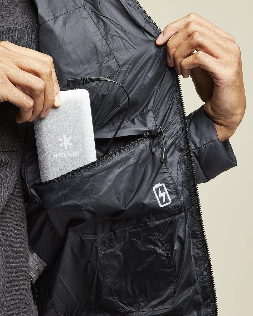 Phantom Men’s Heated Jacket | Black - Kelvin Coats