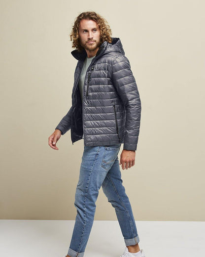 Phantom Men’s Heated Jacket | Grey - Kelvin Coats