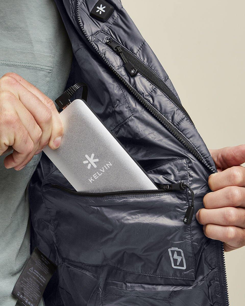 Phantom Men’s Heated Jacket | Grey - Kelvin Coats