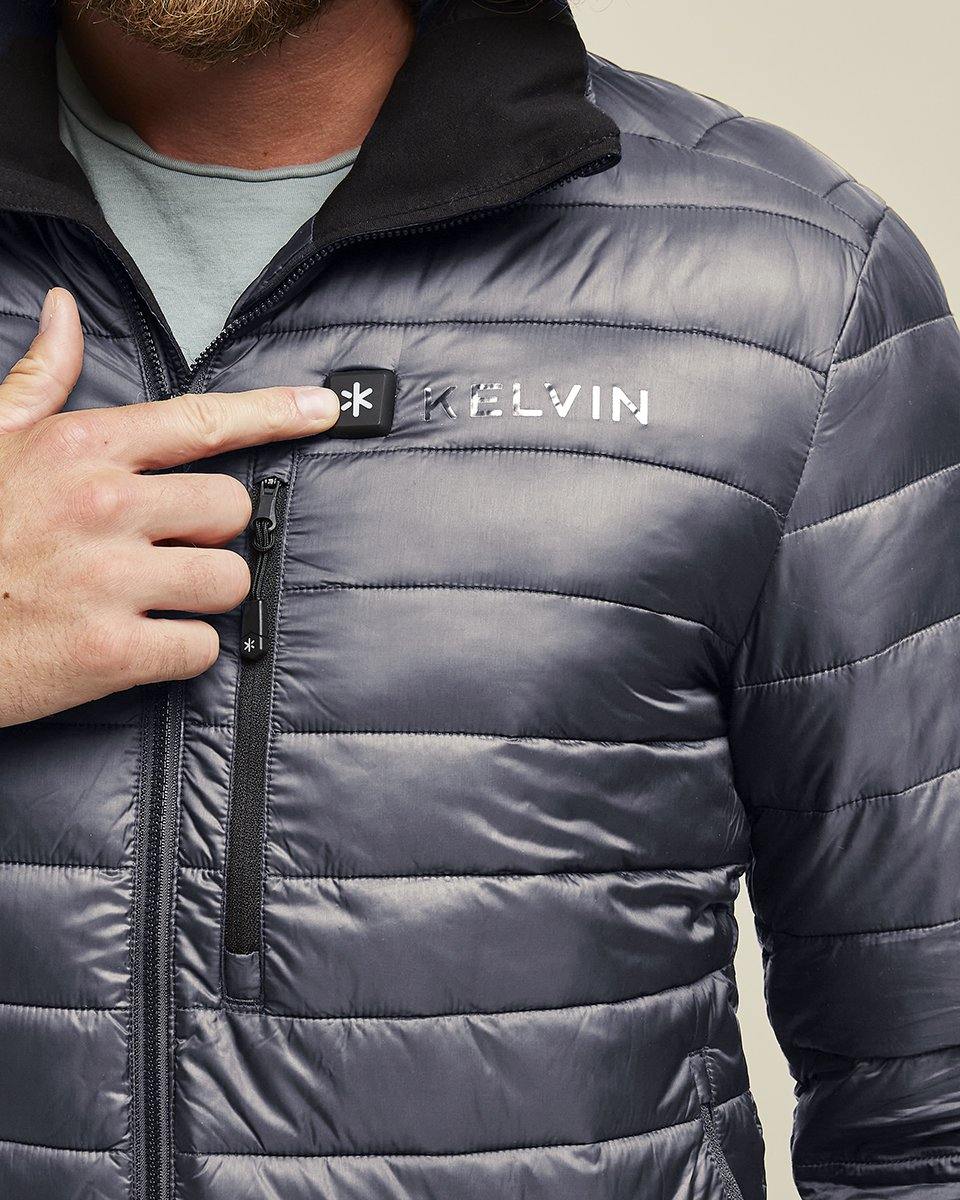 Phantom Men’s Heated Jacket | Grey - Kelvin Coats