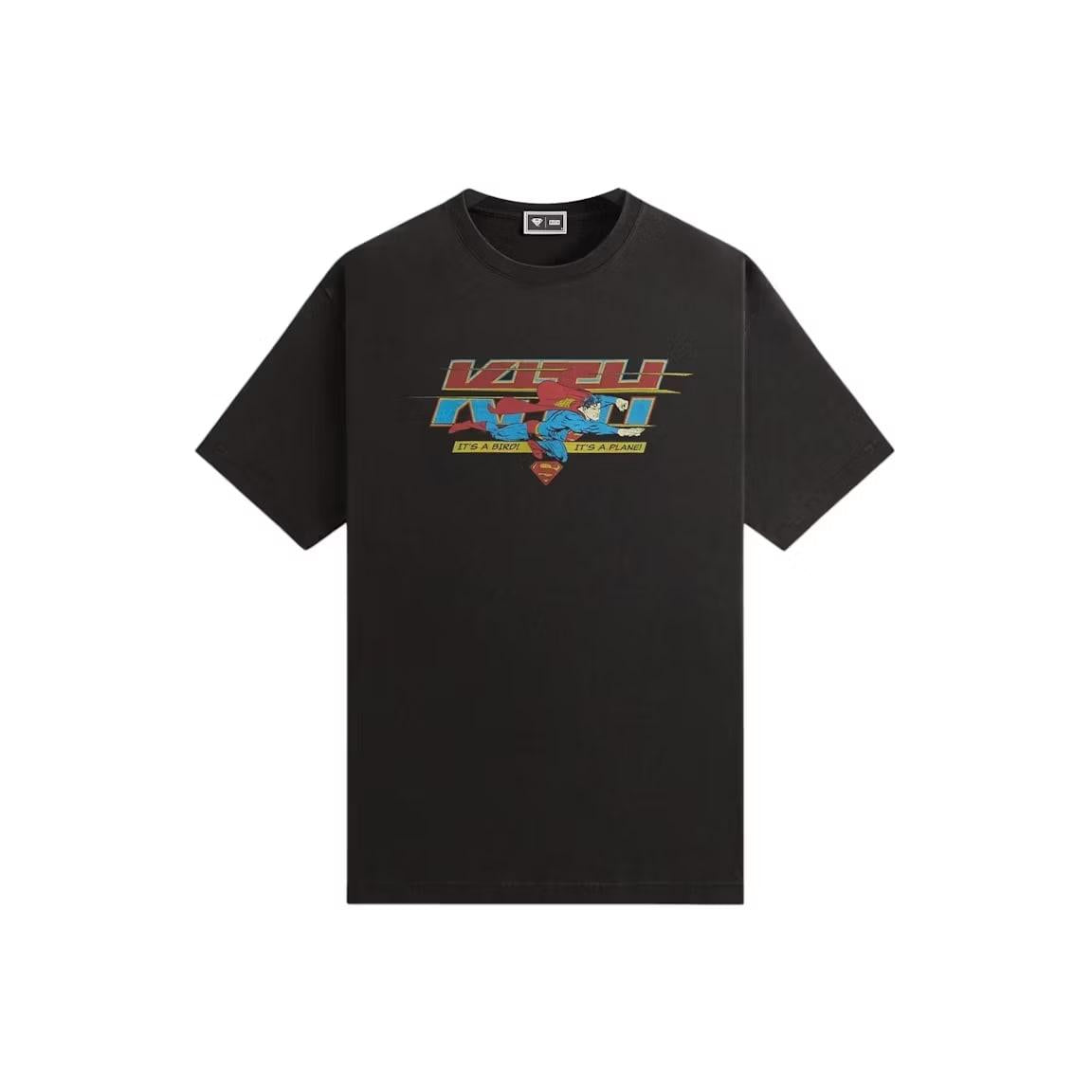 Size L Kith x Superman It's A Bird Vintage Tee Black - Mann
