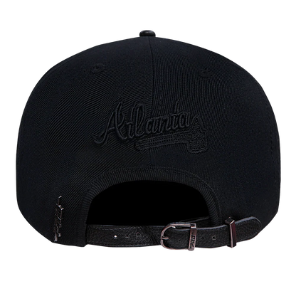 Atlanta Braves - MLB Blackout Pinch Front Strapback Men's Hat - Mann