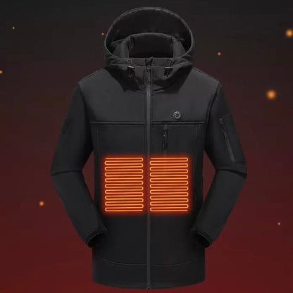 LITEGUEST 10-Zone Softshell Heated Jacket – USB Winter Jacket - Mann