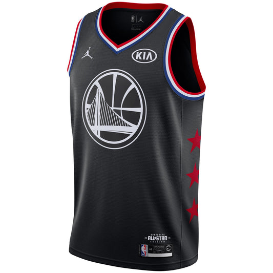 Size M Jordan NBA GS Warriors Stephen Curry 2019 All Star Jersey