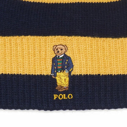 Polo Ralph Lauren Rugby Stripe Bear Beanie