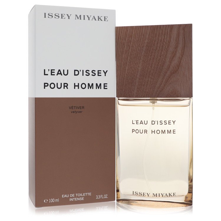 L'eau D'issey Pour Homme Vetiver by Issey Miyake Eau De Toilette Intense Spray 3.3 oz for Men - Mann