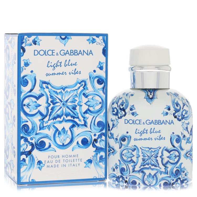 Light Blue Summer Vibes by Dolce & Gabbana Eau De Toilette Spray 2.5 oz for Men - Mann