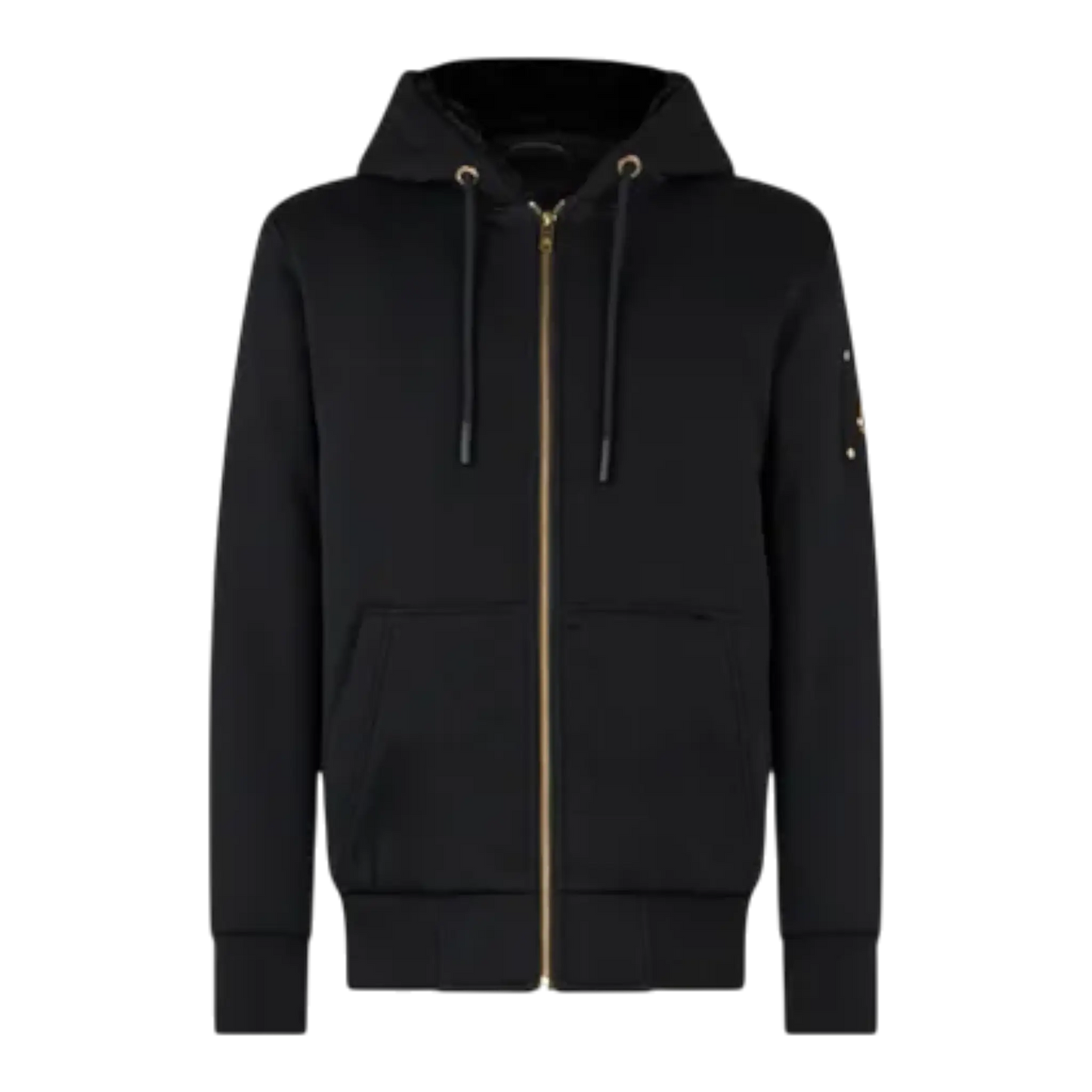 Moose Knuckles Classic Bunny Zip-Up Hoodie 'Black/Black Fur'