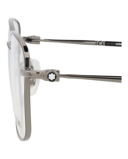 Montblanc Square-Frame Metal Optical Frames 'Silver'