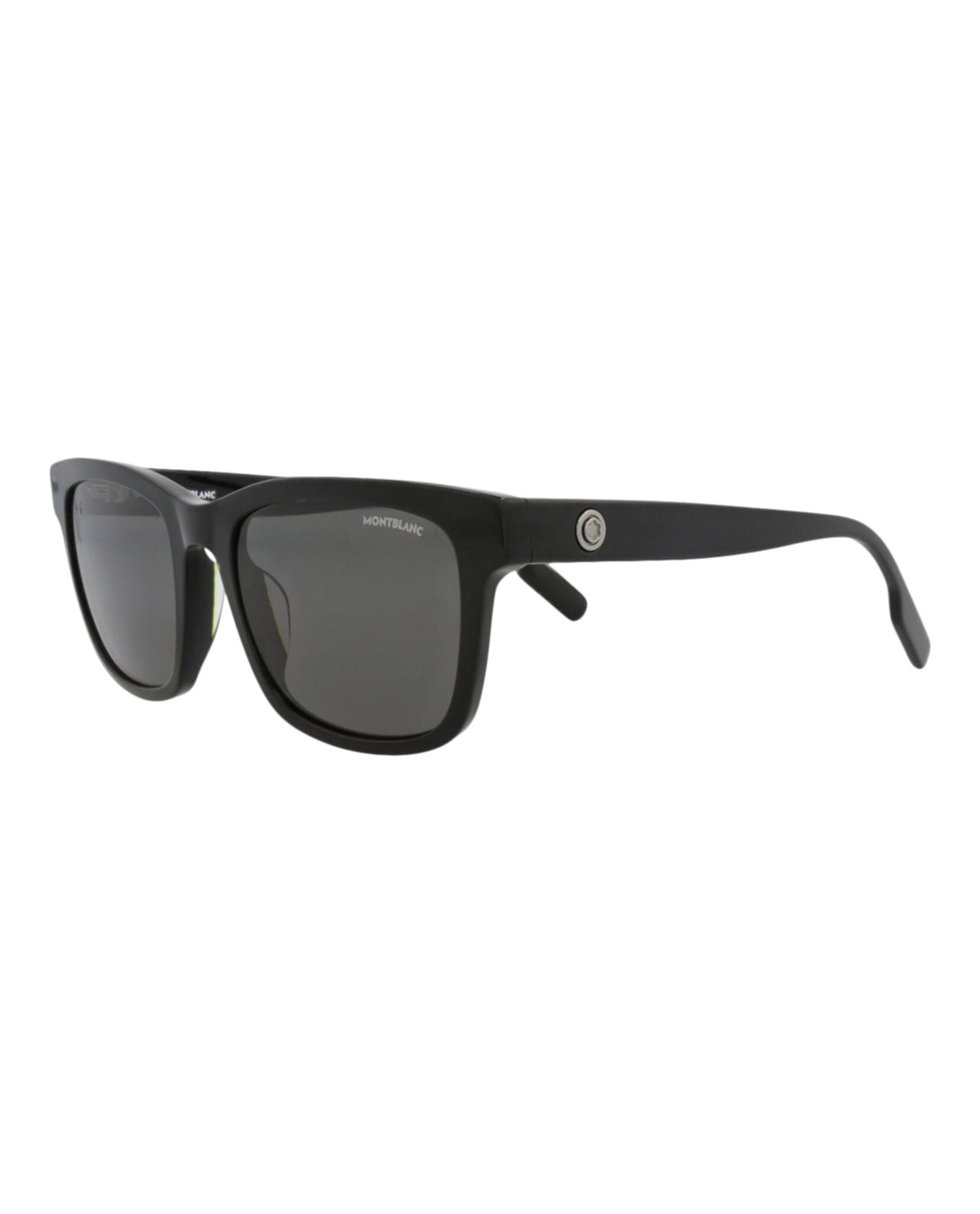 Montblanc Square-Frame Acetate Sunglasses 'Black/Grey'