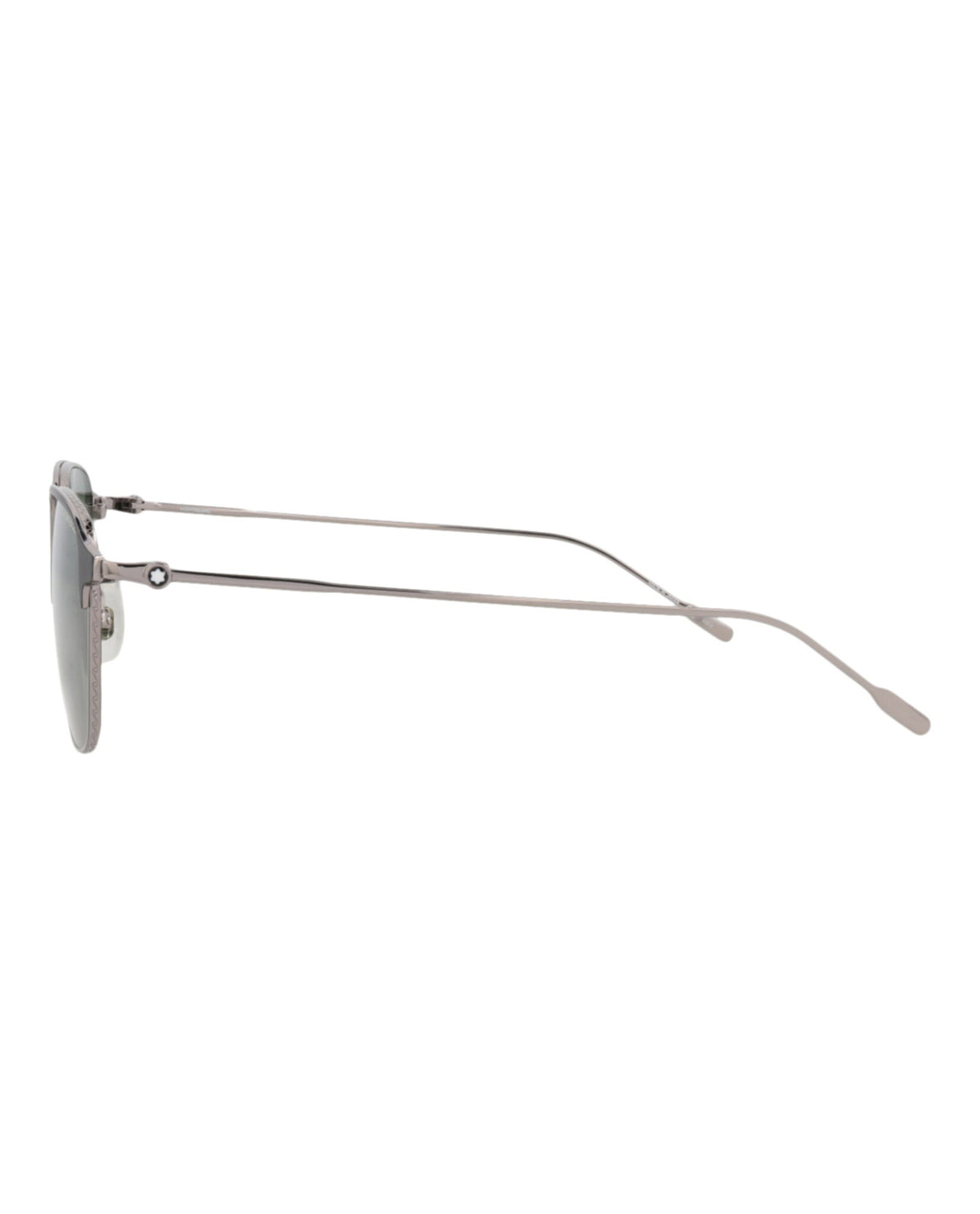 Montblanc Square-Frame Metal Sunglasses 'Green/Silver'