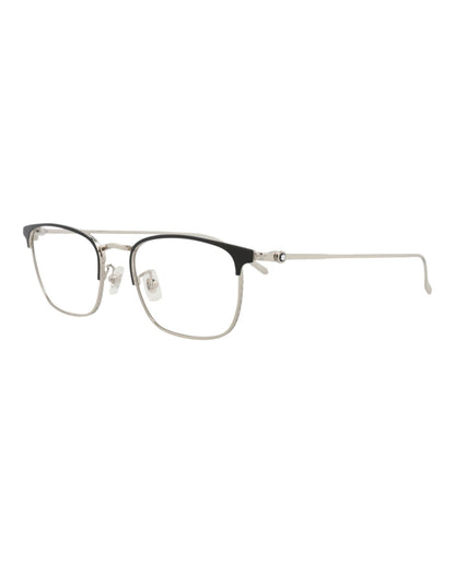 Montblanc Square-Frame Metal Optical Frames 'Silver'