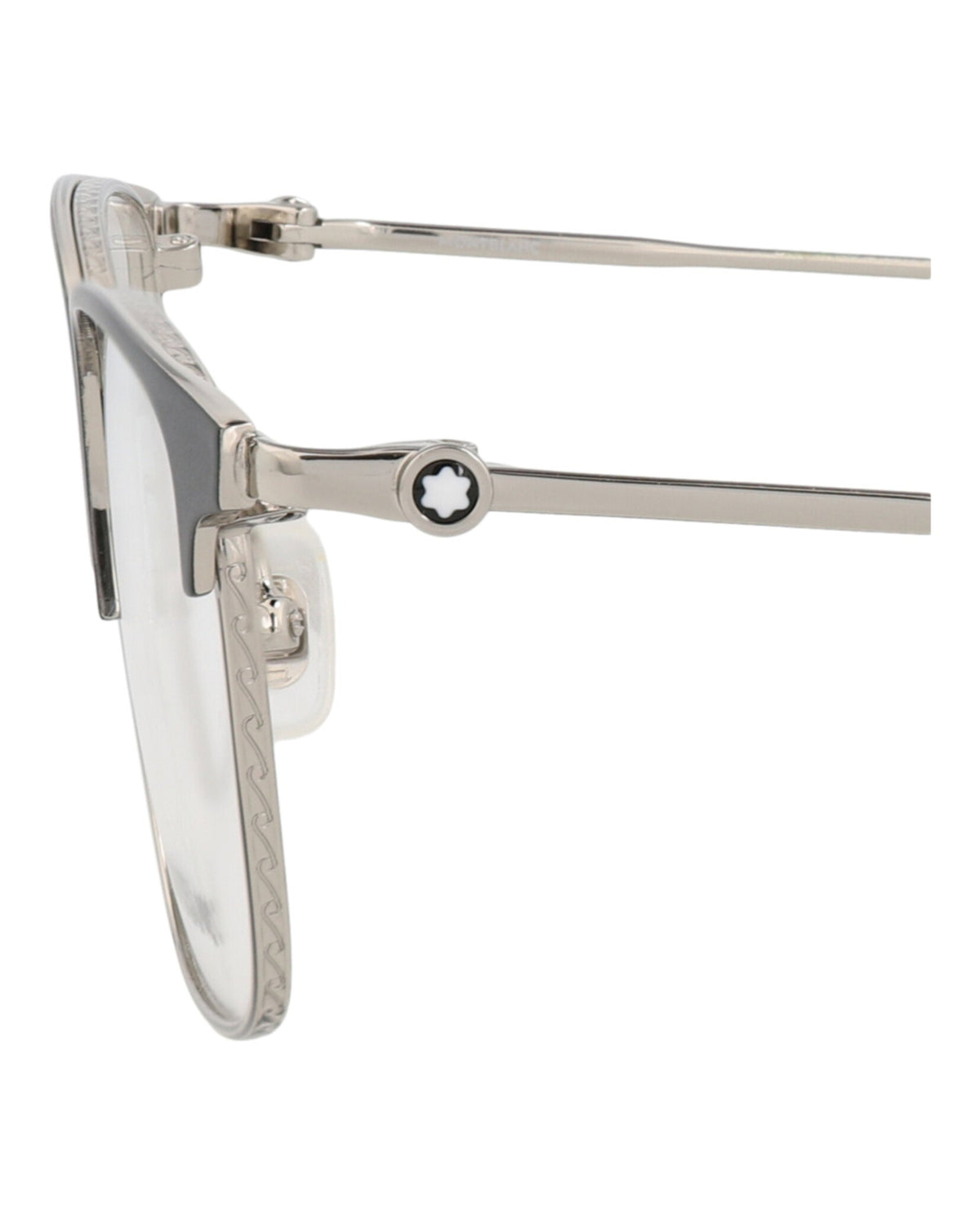 Montblanc Square-Frame Metal Optical Frames 'Silver'