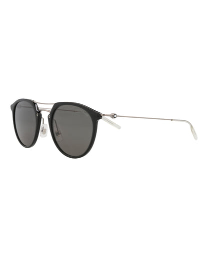 Montblanc Aviator-Frame Injection Sunglasses 'Black/Grey'