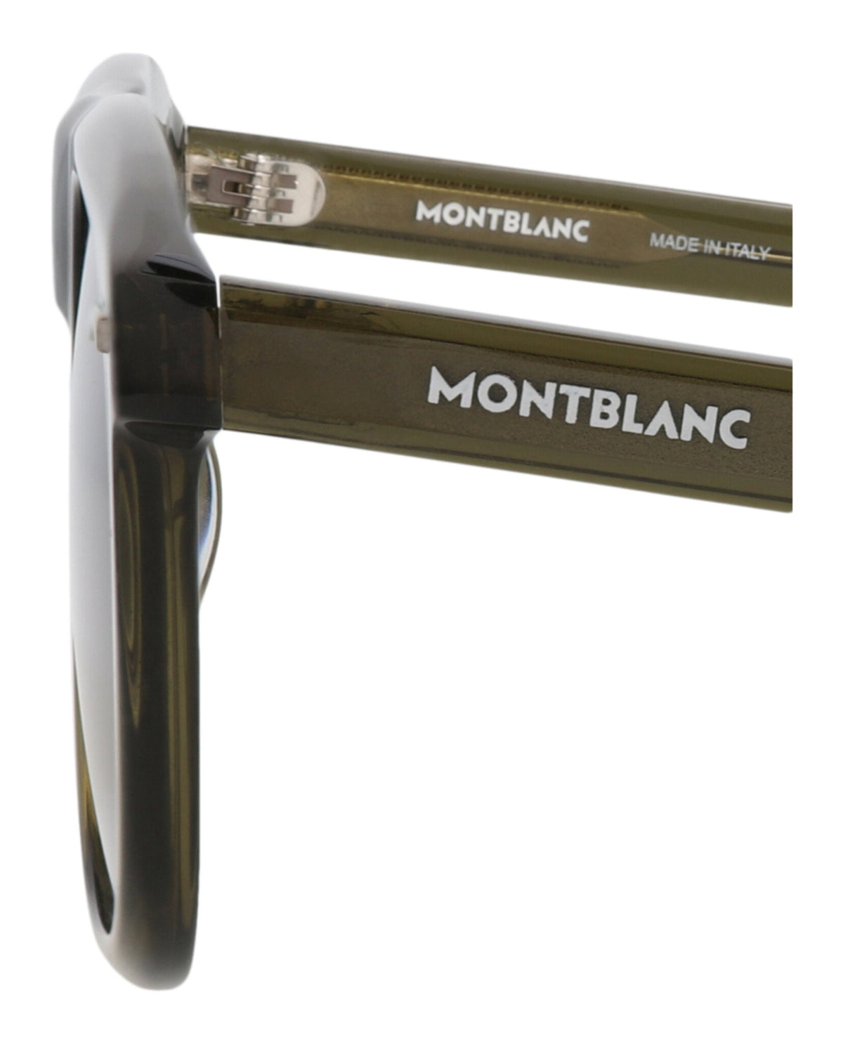 Montblanc Square-Frame Acetate Sunglasses 'Brown/Green'
