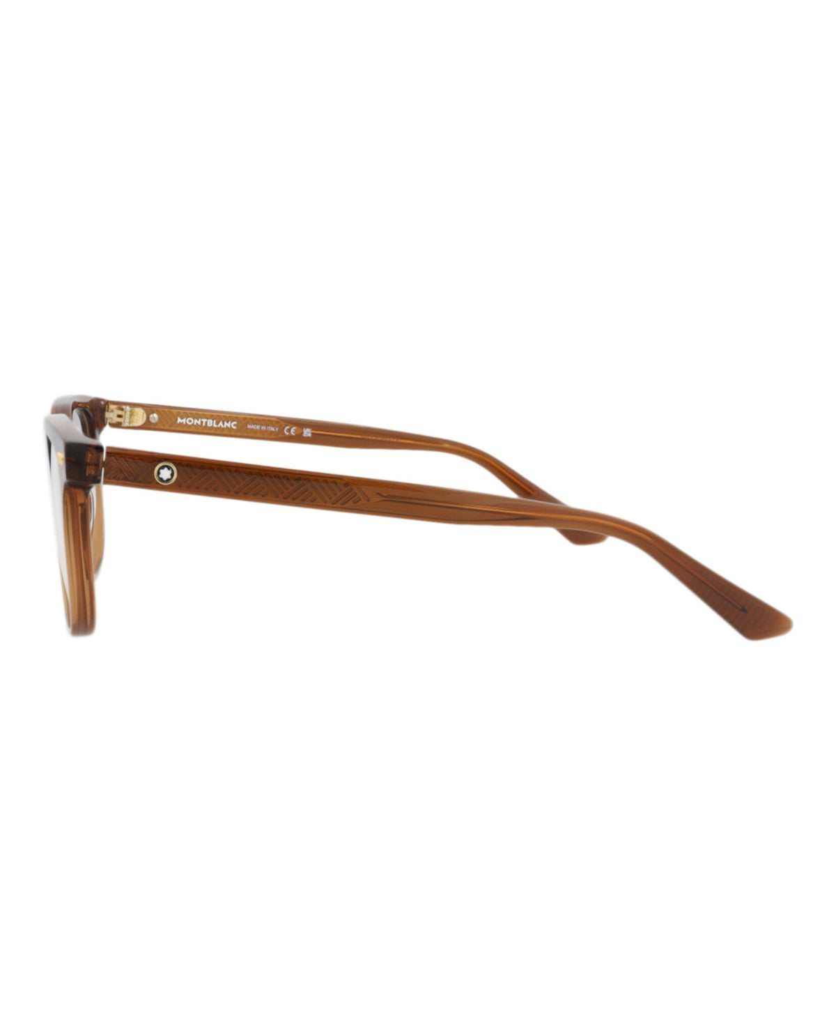 Montblanc Square-Frame Recycled Acetate Optical Frames 'Brown'