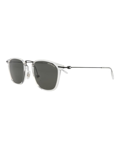 Montblanc Square-Frame Injection Sunglasses 'Black/Grey'