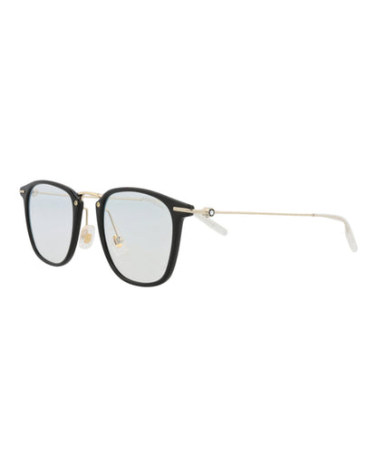 Montblanc Photochromic Square-Frame Injection Sunglasses 'Black/Gold'