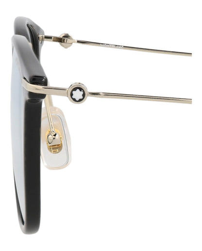 Montblanc Photochromic Square-Frame Injection Sunglasses 'Black/Gold'