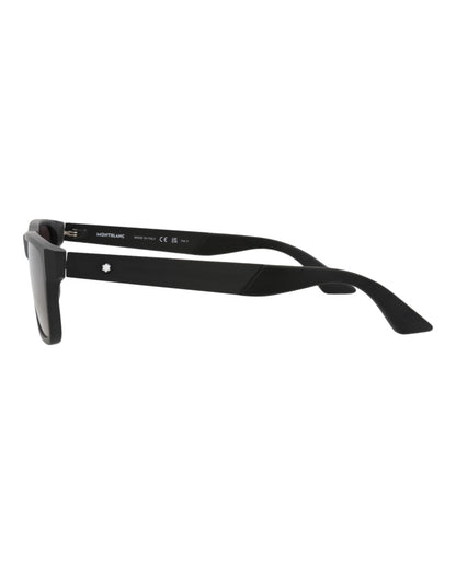 Montblanc Square-Frame Recycled Acetate Sunglasses 'Black/Grey'