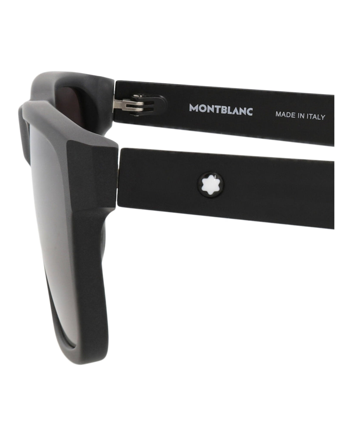 Montblanc Square-Frame Recycled Acetate Sunglasses 'Black/Grey'