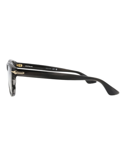 Montblanc Square-Frame Recycled Acetate Optical Frames 'Grey'