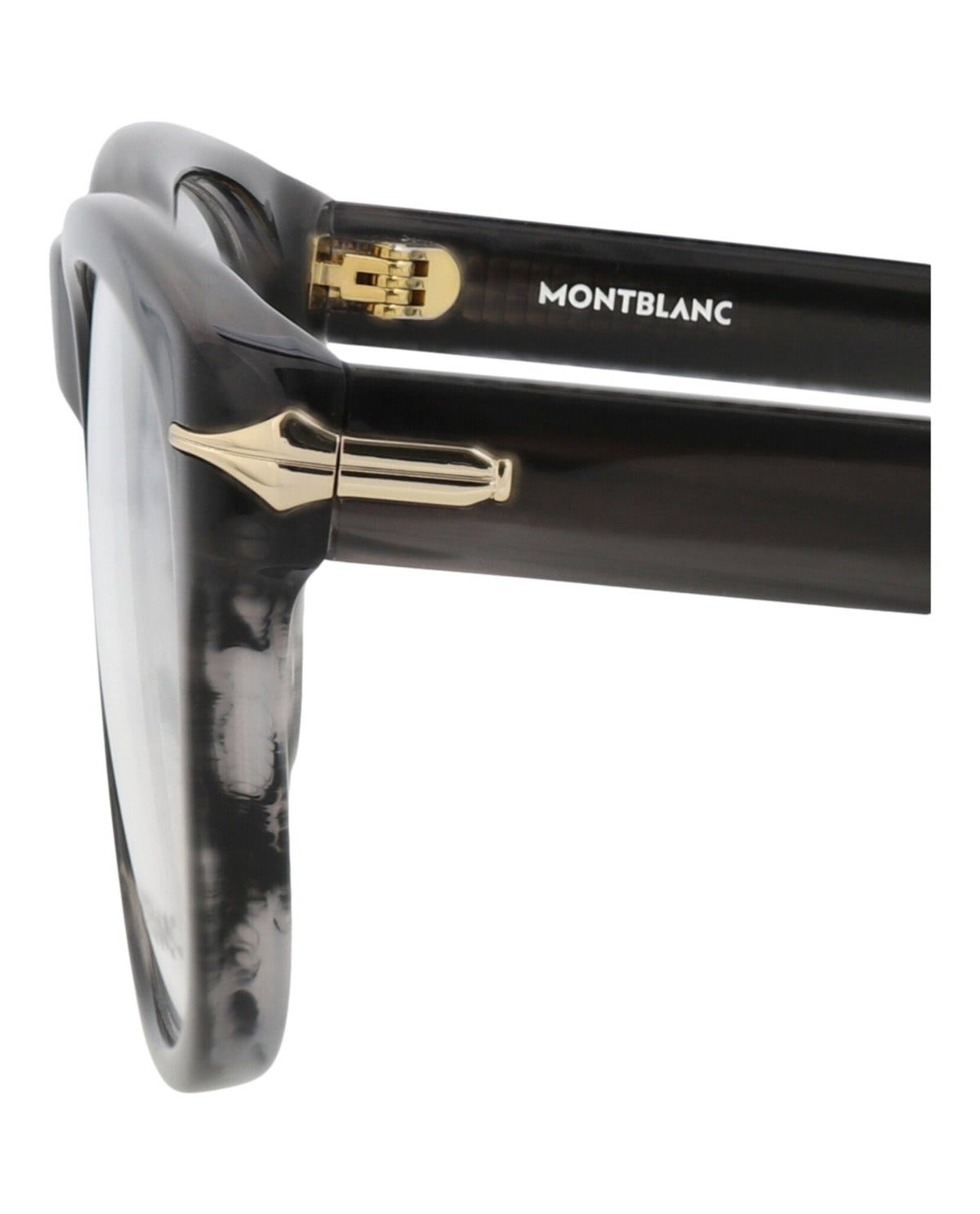 Montblanc Square-Frame Recycled Acetate Optical Frames 'Grey'