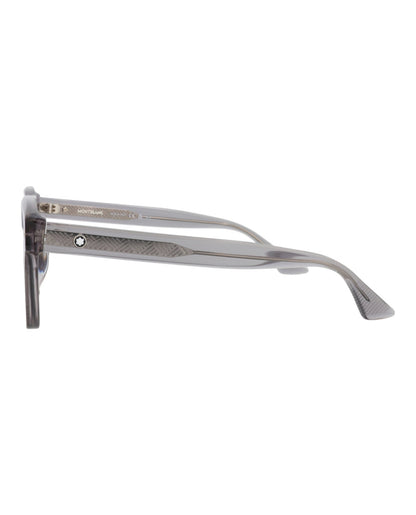 Montblanc Square-Frame Recycled Acetate Sunglasses 'Brown/Grey'