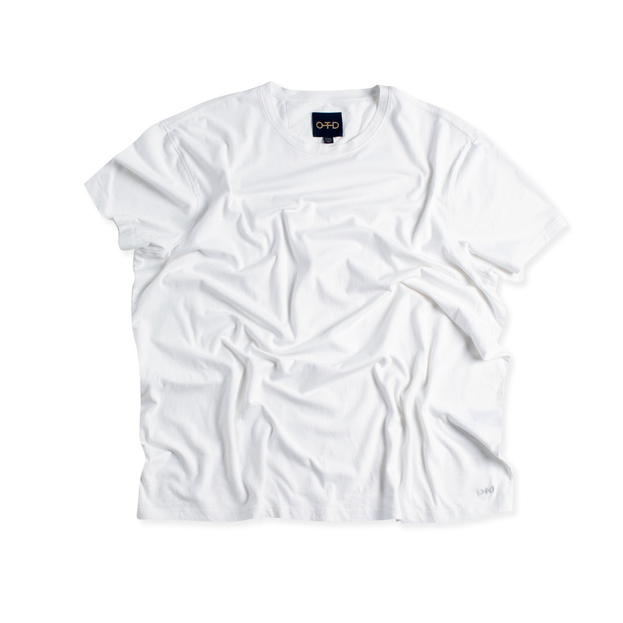 OTD Compact Jersey Crewneck Tee (White) - Mann